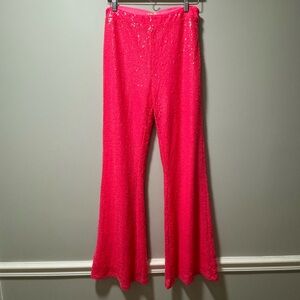 Altar’d State pink sequins wide-leg pants